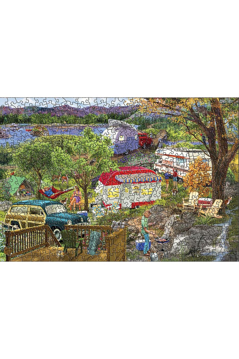 Camping Trailer Tin  550 Piece Puzzle, Alternate, color, Multicolored