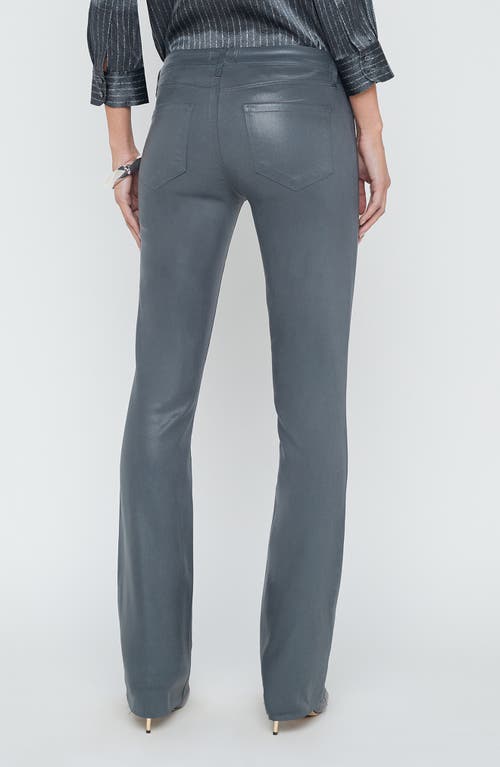 L'agence Sneeki Low Rise Raw Hem Straight Leg Jeans In Gray