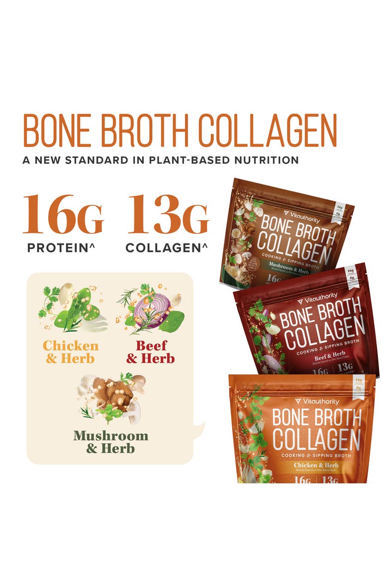 Bone Broth Collagen, Beef & Herb, 310gm, Alternate, color, No Color