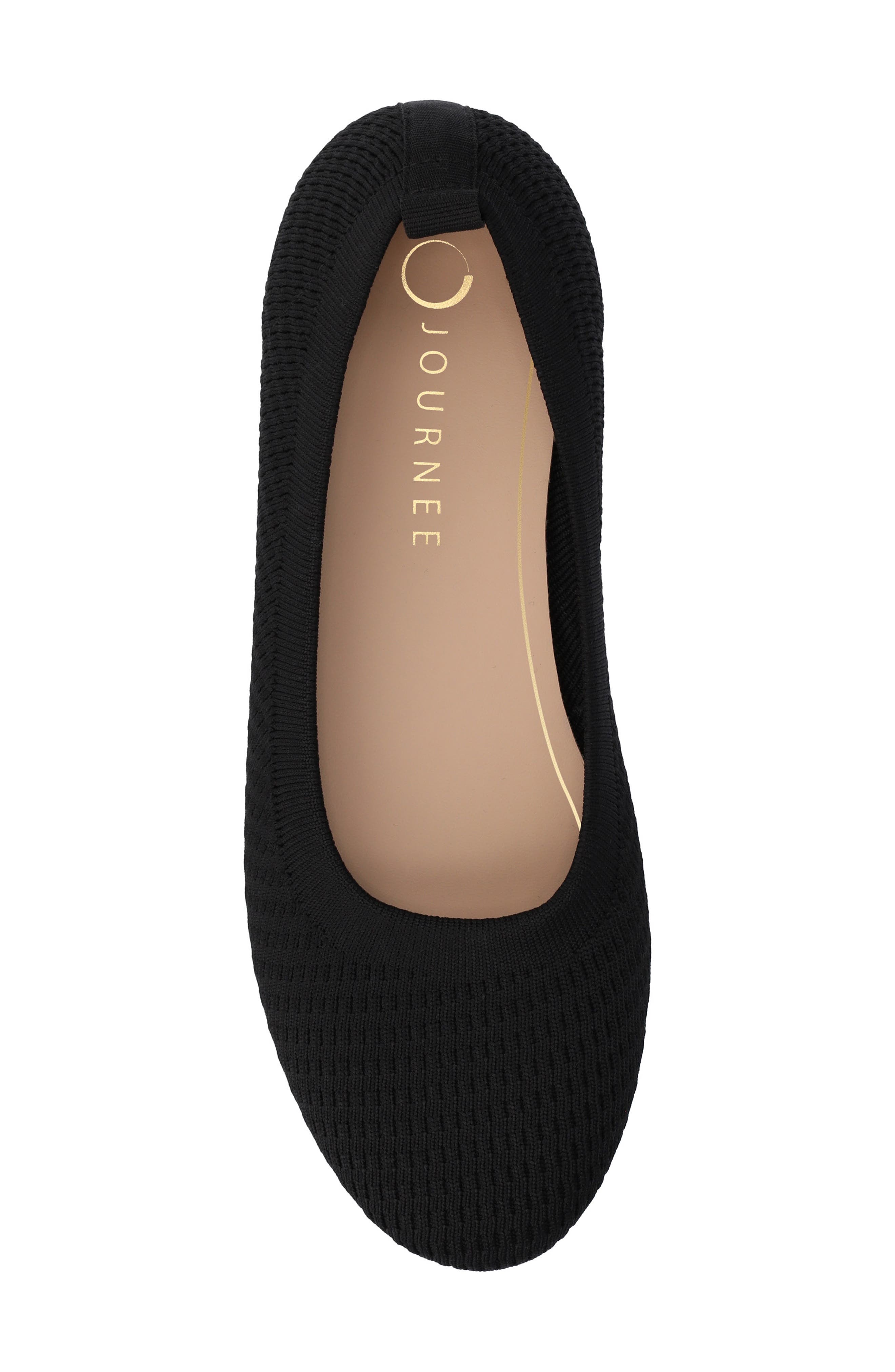 Journee Collection Maryann Flat, Alternate, color, Black
