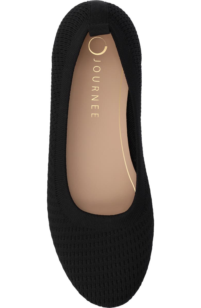 Journee Collection Maryann Flat, Alternate, color, Black