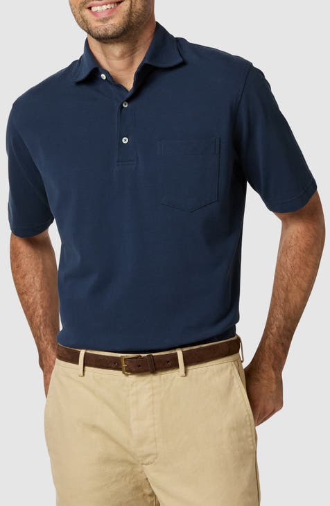 Men's 100 pima cotton polo shirts best sale