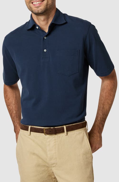 Sid Mashburn Pima Cotton Piqué Polo in Navy Pique 