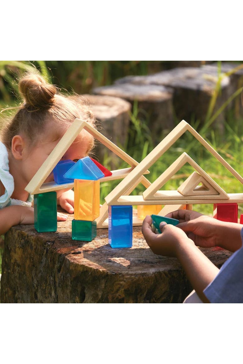 Discovery Triangles - Natural - 6 Pieces, Alternate, color, Beige