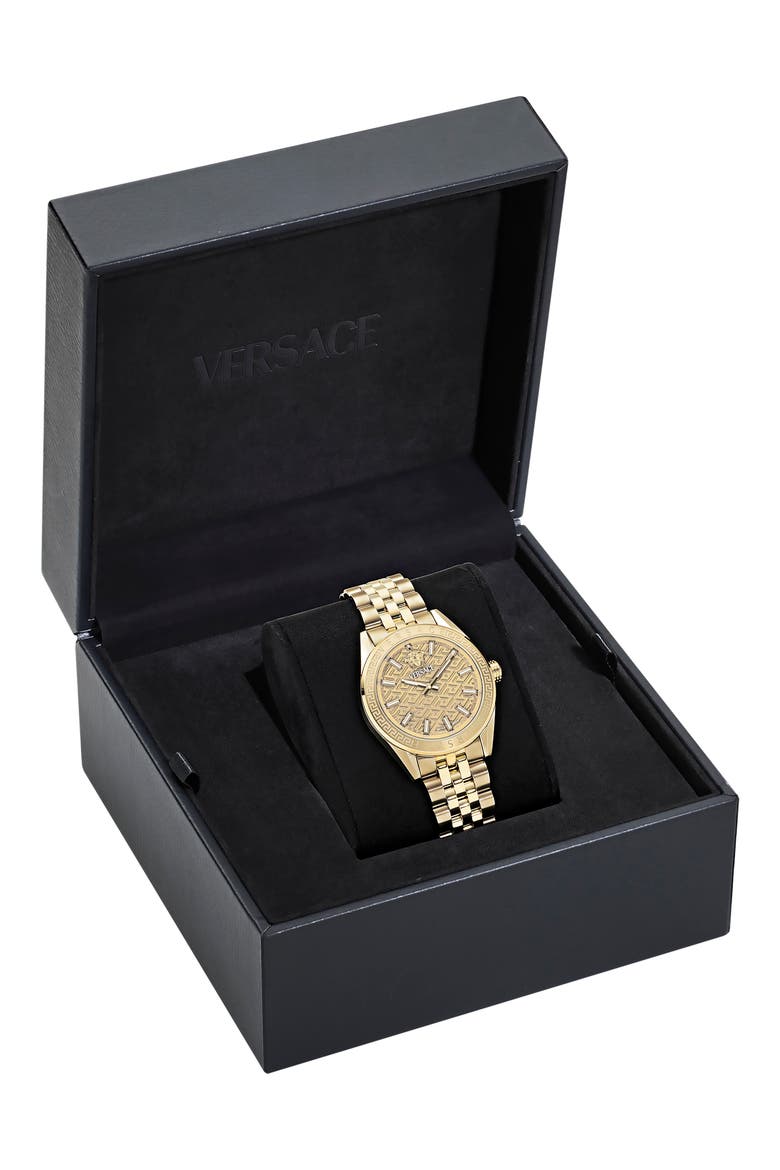 V-Code Bracelet Watch, 36mm, Alternate, color, IP YELLOW GOLD