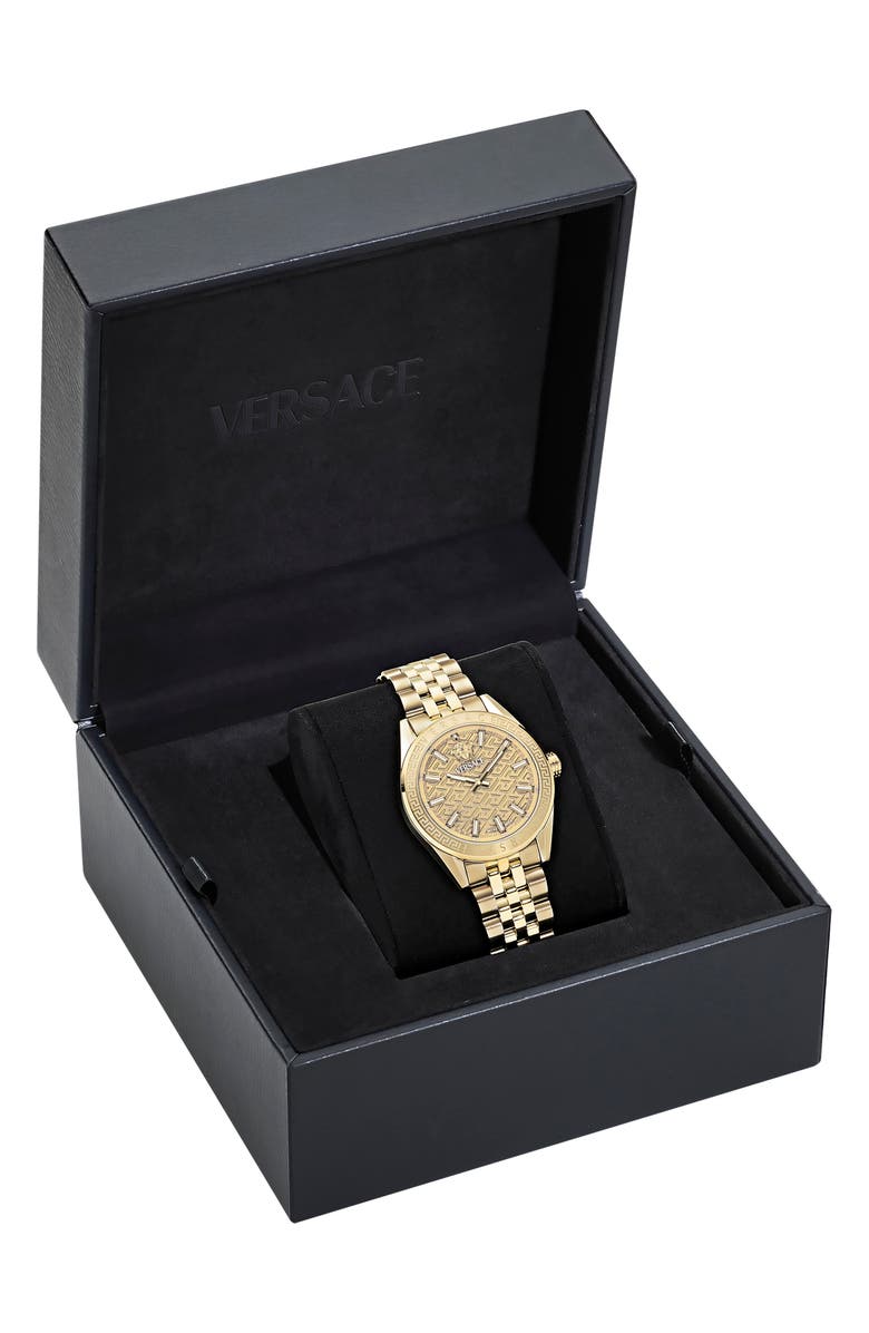 Versace V-Code Bracelet Watch, 36mm, Alternate, color,