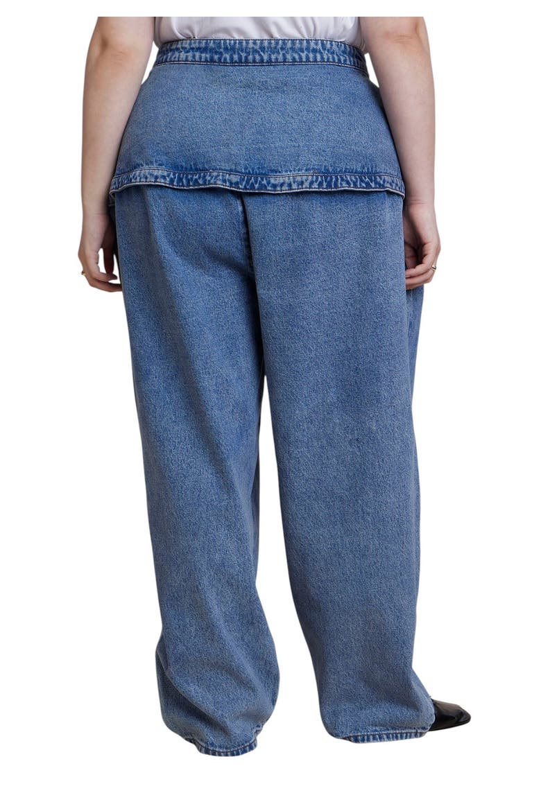 Peplum Seam High Rise Jean (plus), Alternate, color, VINTAGE MEDIUM WASH