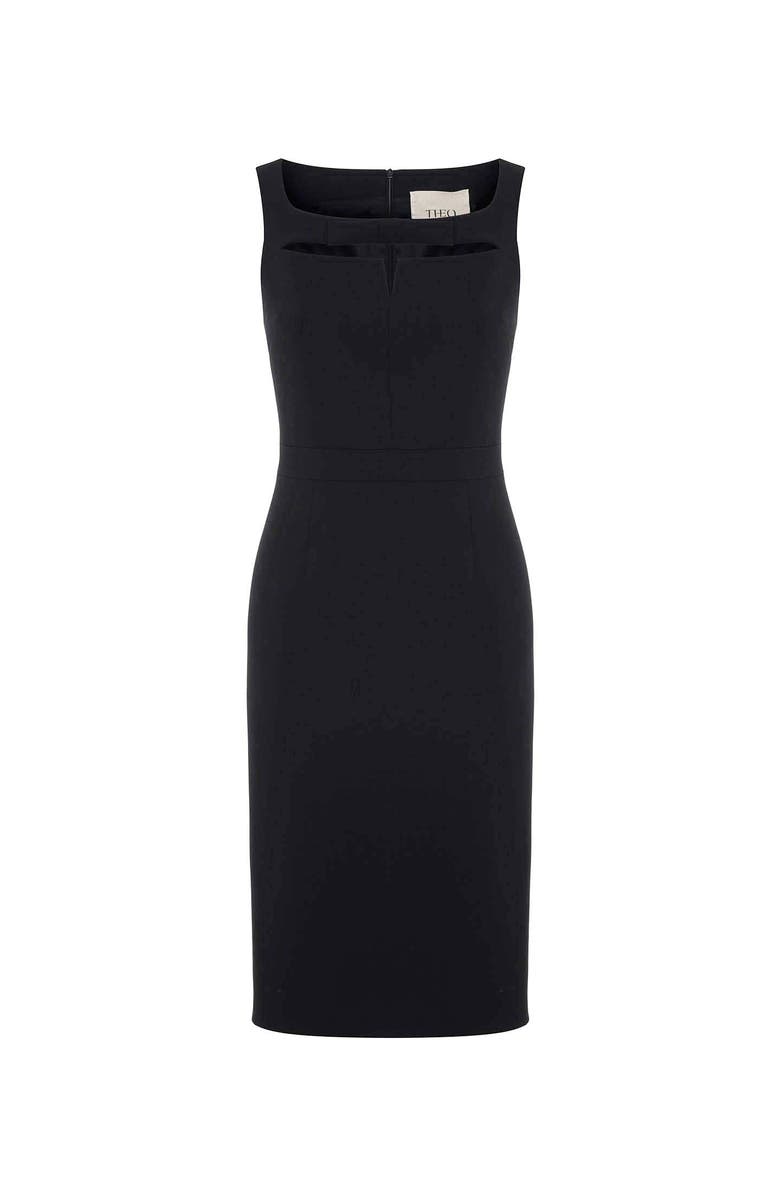 THEO The Label Daphne Bow Pencil Dress, Main, color,