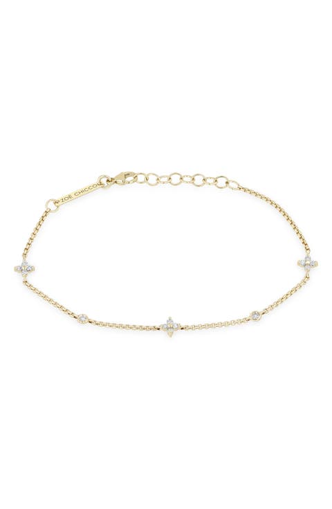 Small Quad Diamond Bracelet