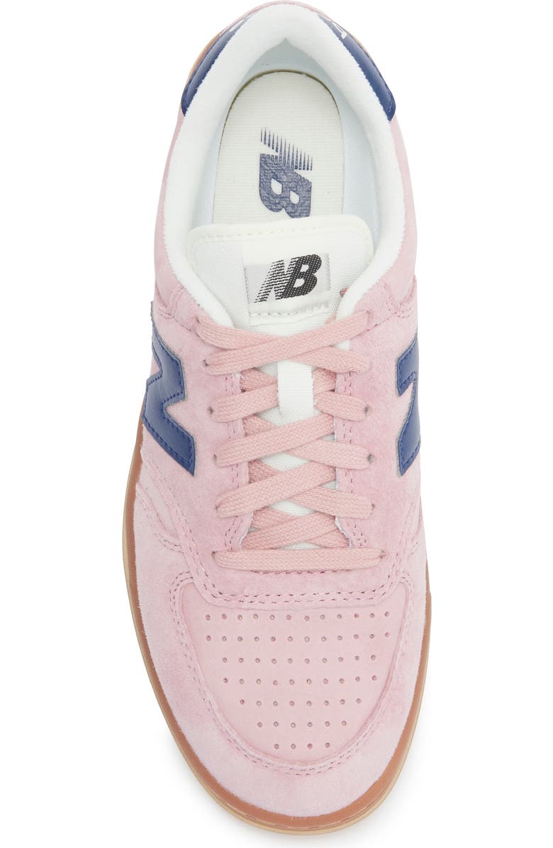New Balance Gender Inclusive T500 Tennis Sneaker, Alternate, color, Pink Taffy/ Blue Oyster