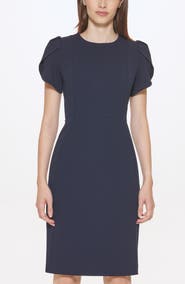 Calvin Klein Tulip Sleeve Sheath Dress