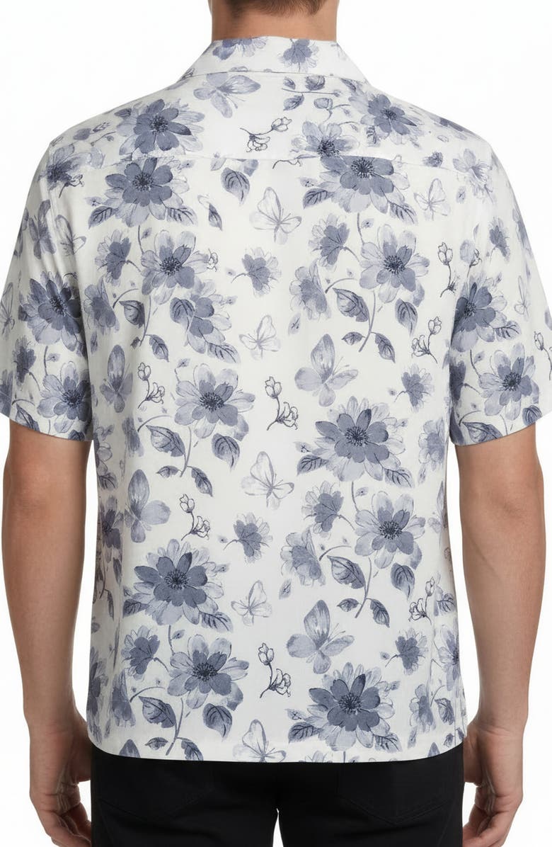 Report Collection Abstract Print Camp Shirt, Alternate, color,