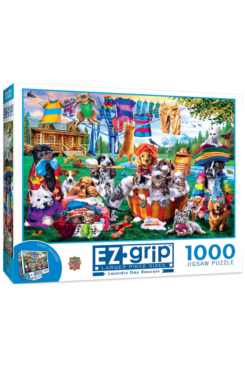 Laundry Day Rascals 1000 Piece Puzzle, Main, color, Multicolor