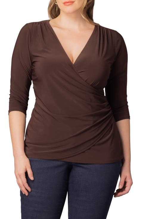 Faux Wrap Top (Plus Size)