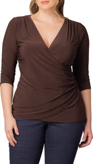 Kiyonna Faux Wrap Top