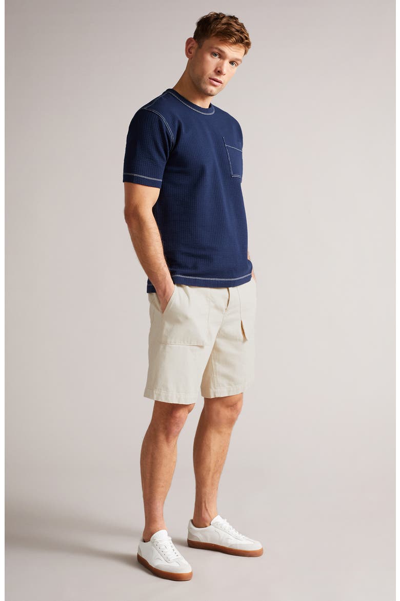 Pellon Denim Utility Shorts, Alternate, color, ECRU