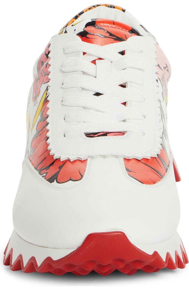 Christian Louboutin x Shun Sudo Loubishark Button Flower Sneaker, Alternate, color,