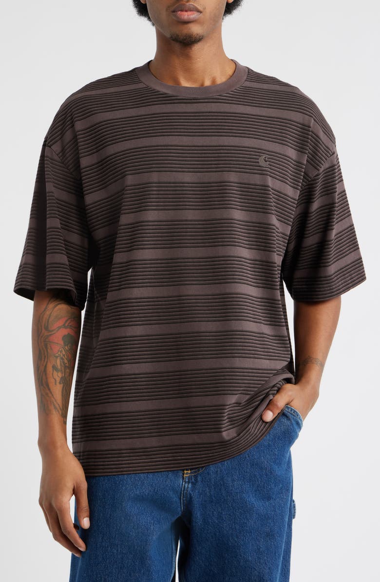 Carhartt Work In Progress Hanson Stripe Cotton Jersey T-Shirt, Main, color, Hanson Palis