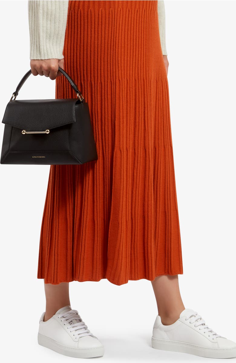 Strathberry Mosaic Leather Top Handle Bag, Alternate, color,