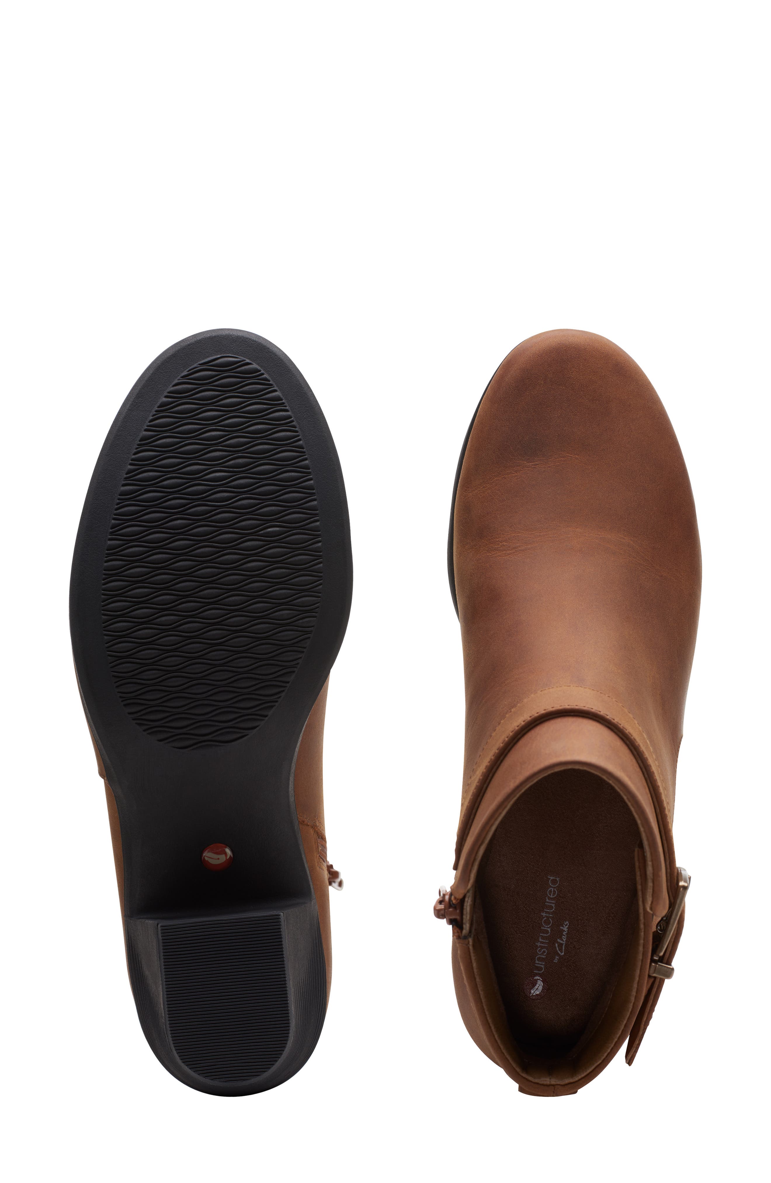 Un Lindel Bootie, Alternate, color, DARK TAN OILY LEATHER