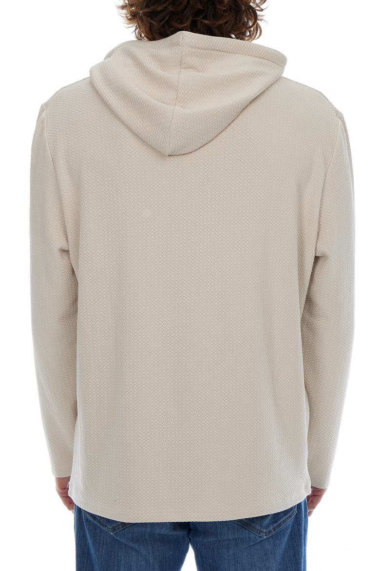 Textured Hoodie, Alternate, color, CREAM