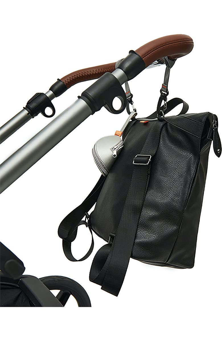 PacaPod Saunton Faux Leather Convertible Diaper Backpack, Alternate, color,