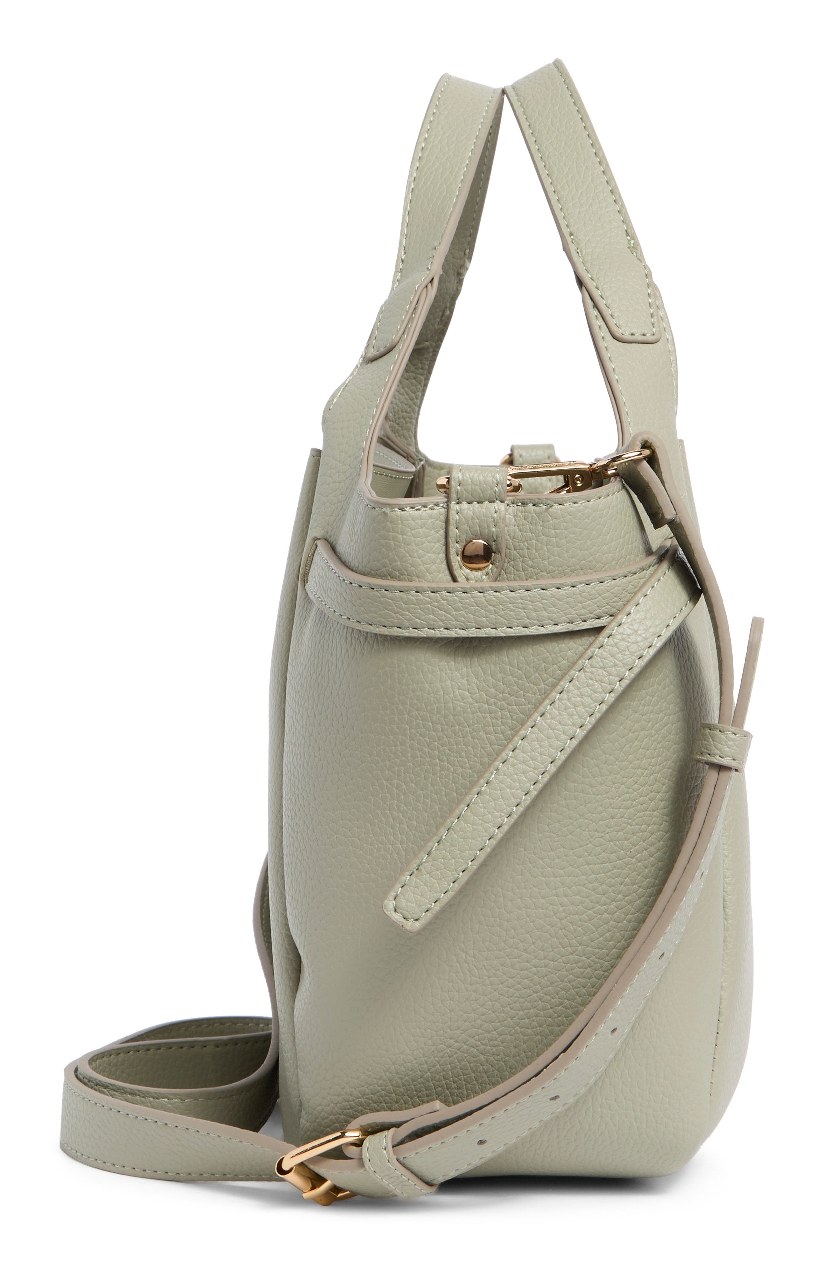 Nanette Lepore Walden Belted Satchel Bag, Alternate, color, Clary Sage