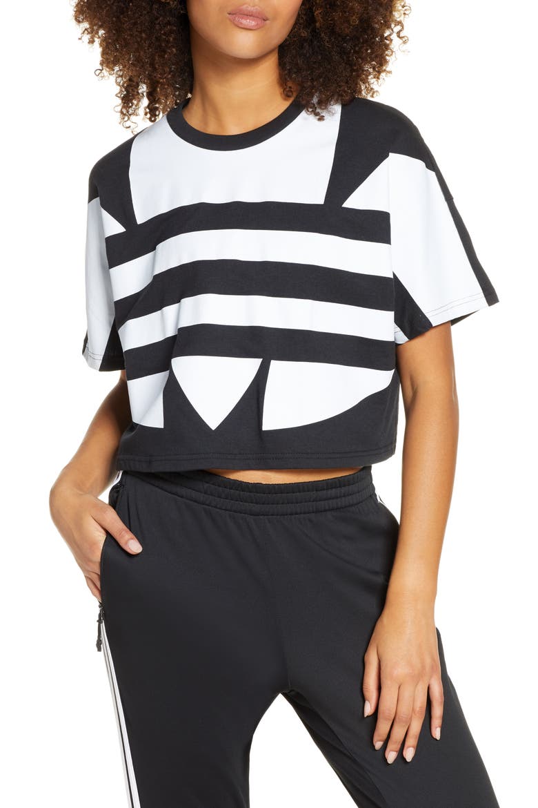 Large Logo Tee, Main, color, BLACK/ WHITE