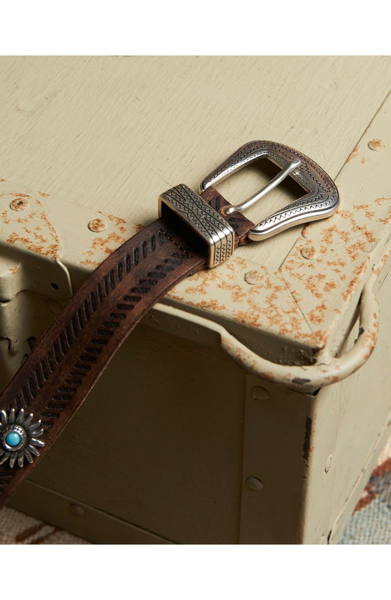 Fortela Losangeles Calf Leather Belt, Alternate, color, Cuoio