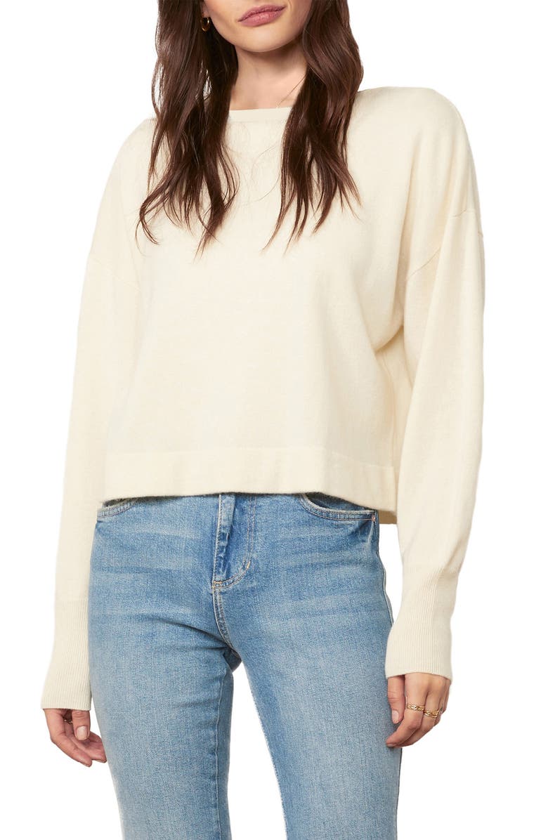 cupcakes and cashmere Suzie Wool & Cashmere Crop Sweater, Main, color, 