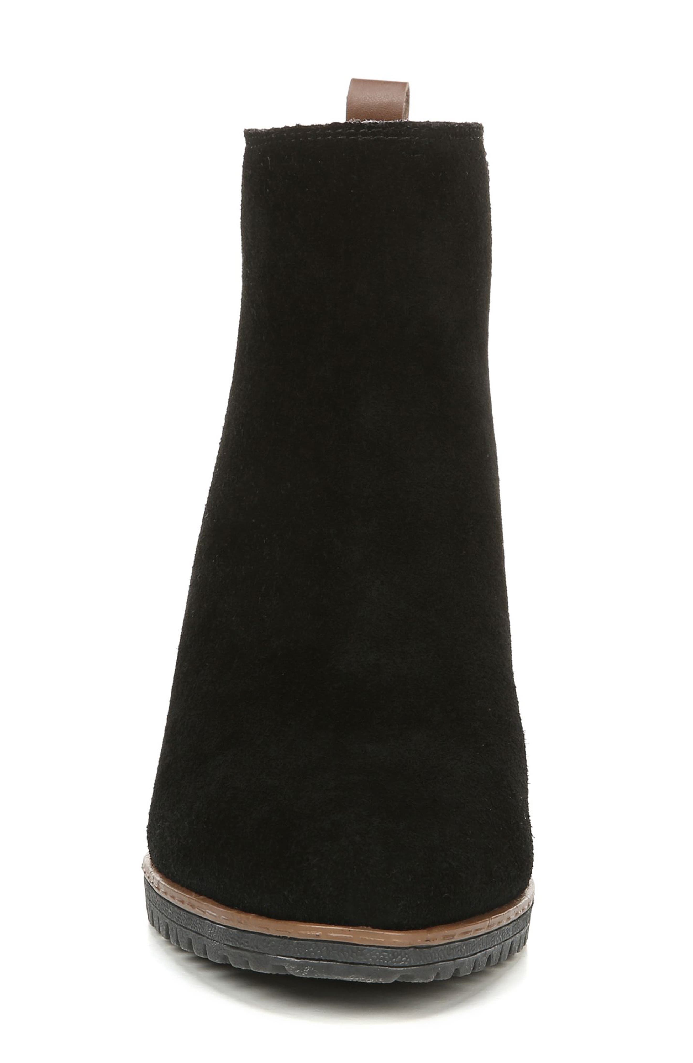 Lively Waterproof Bootie, Alternate, color, BLACK LEATHER AND FABRIC