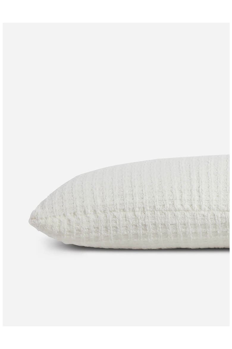 Snug Waffle Lumbar Pillow, Alternate, color, OFF WHITE