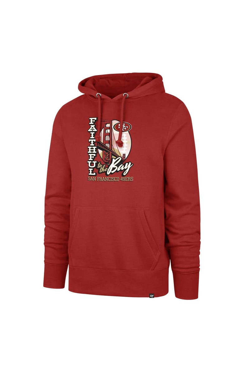 '47 Men's '47 Scarlet San Francisco 49ers Regional Headline Pullover Hoodie, Alternate, color, Scarlet