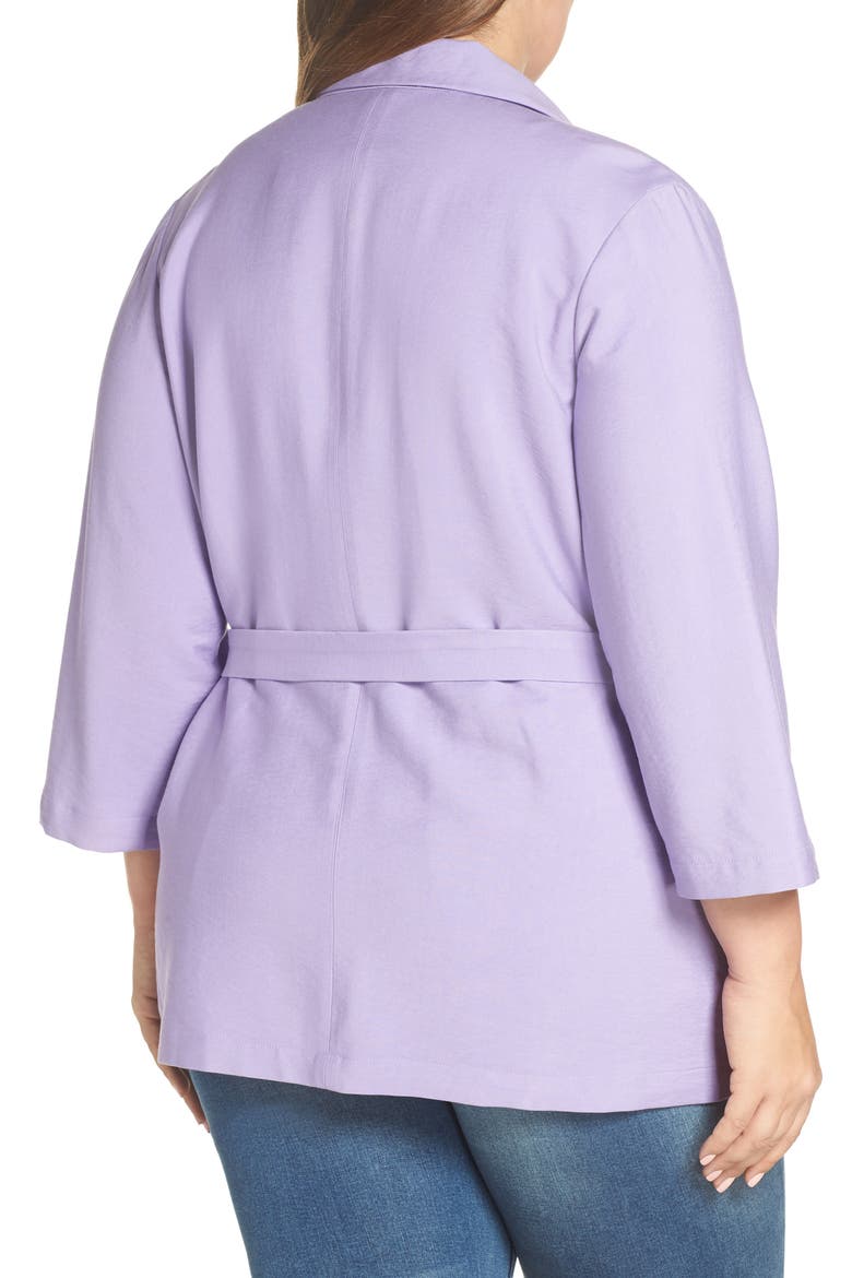 Belted Jacket, Alternate, color, PURPLE BONNET