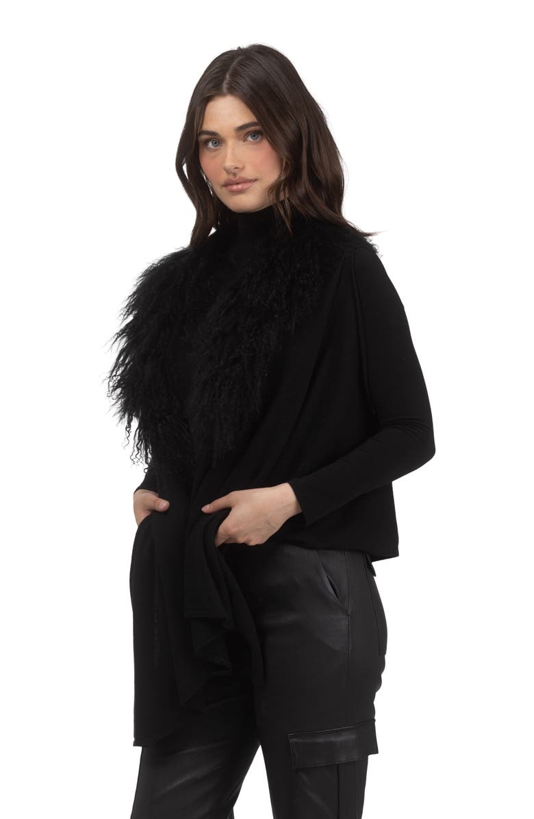 GORSKI Cashmere And Merino Wool Vest, Alternate, color, Black