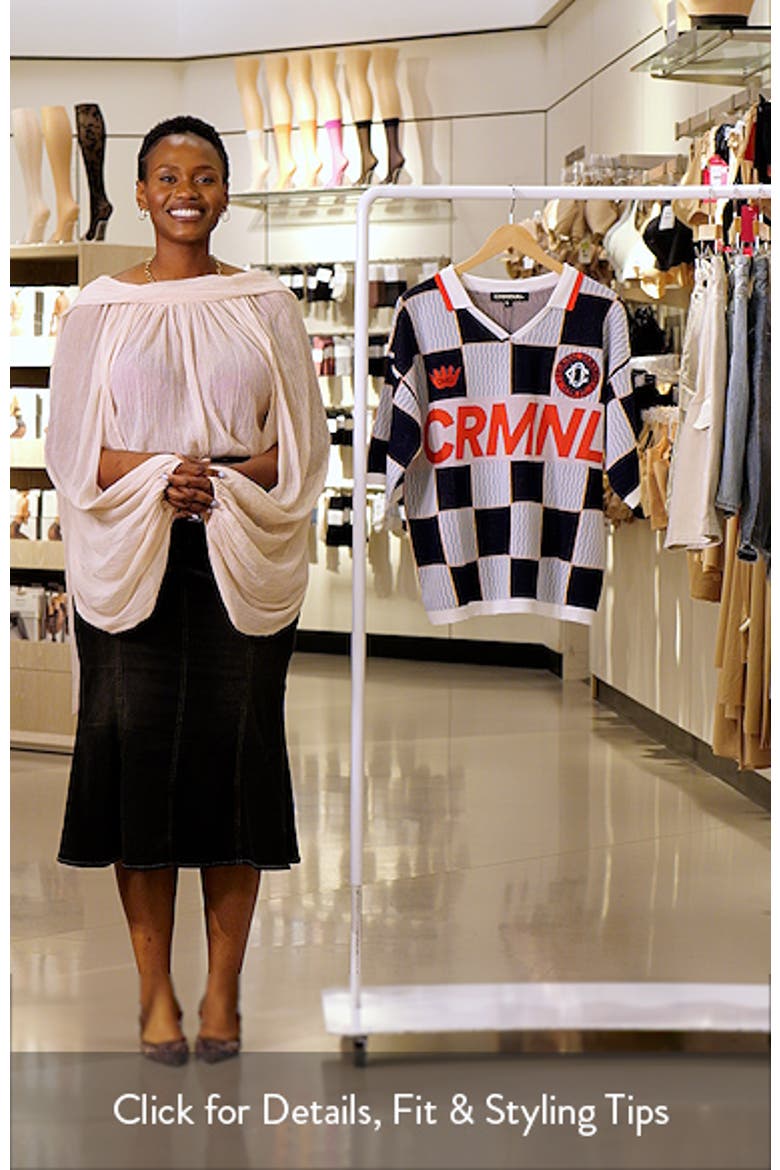 Checkerboard Embroidered Jacquard Knit Polo video