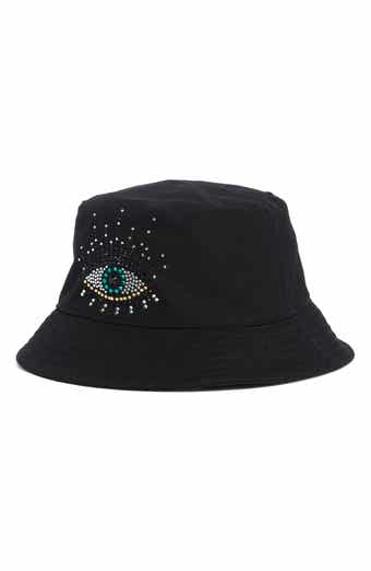 Evil Eye Embellished Bucket Hat