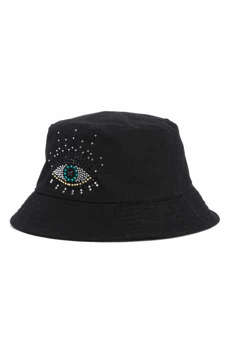 Kurt Geiger London Evil Eye Embellished Bucket Hat