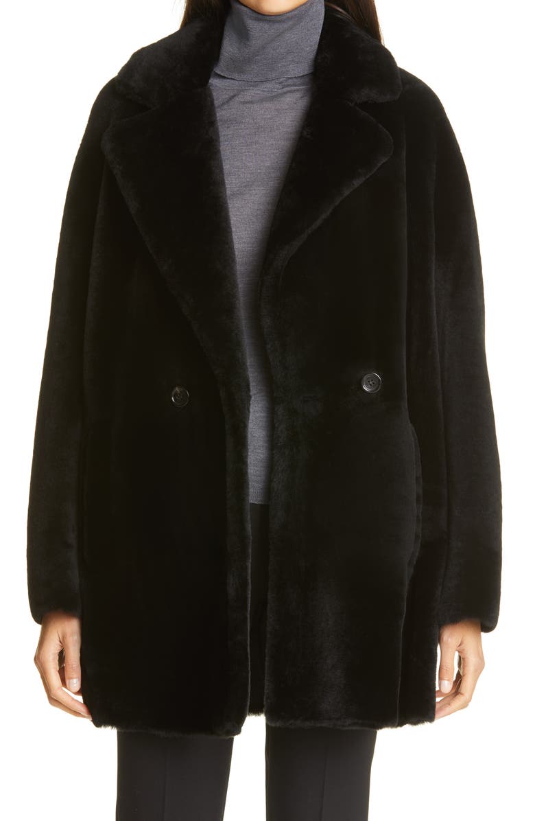 Max Mara Murano Genuine Shearling Coat, Main, color, 