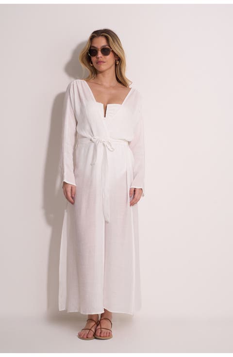 Classic Midi Cover-Up Robe
