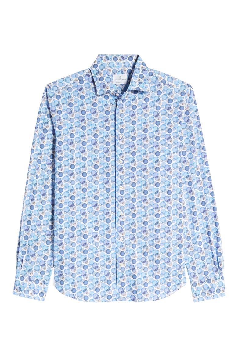 Regular Fit Button-Up Shirt, Alternate, color, BLUE