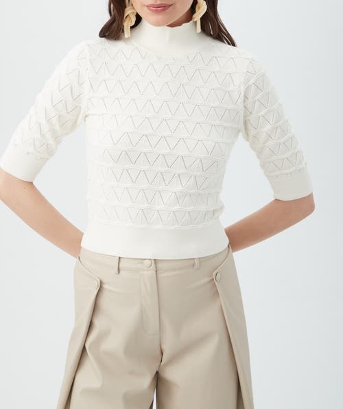 Trina Turk Mali Pullover In Whitewash