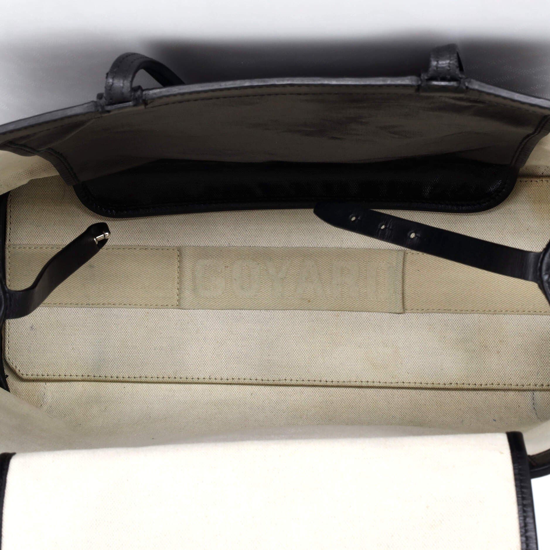 Pre-Owned Goyard Bellechasse Bag Coated Canvas PM, Alternate, color, Black