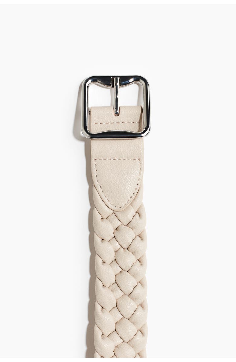 H&M Braided Belt, Alternate, color, Light Beige