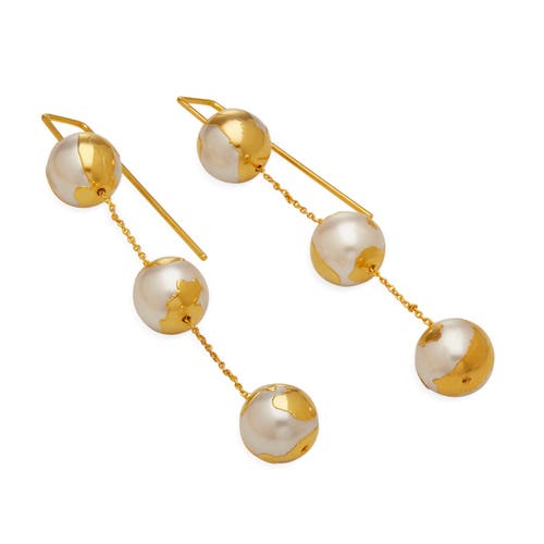 Dhwani Bansal Selene Earrings In Gold Plated