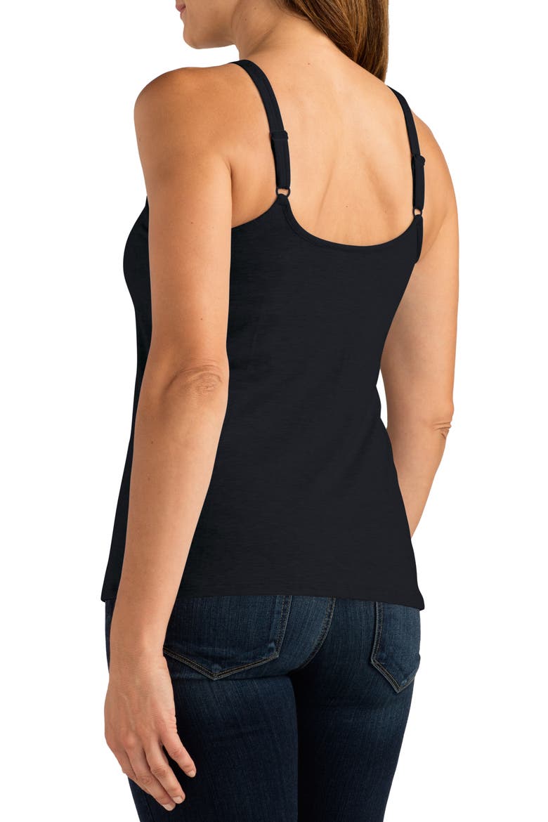 Valetta Shelf Bra Camisole, Alternate, color, BLACK