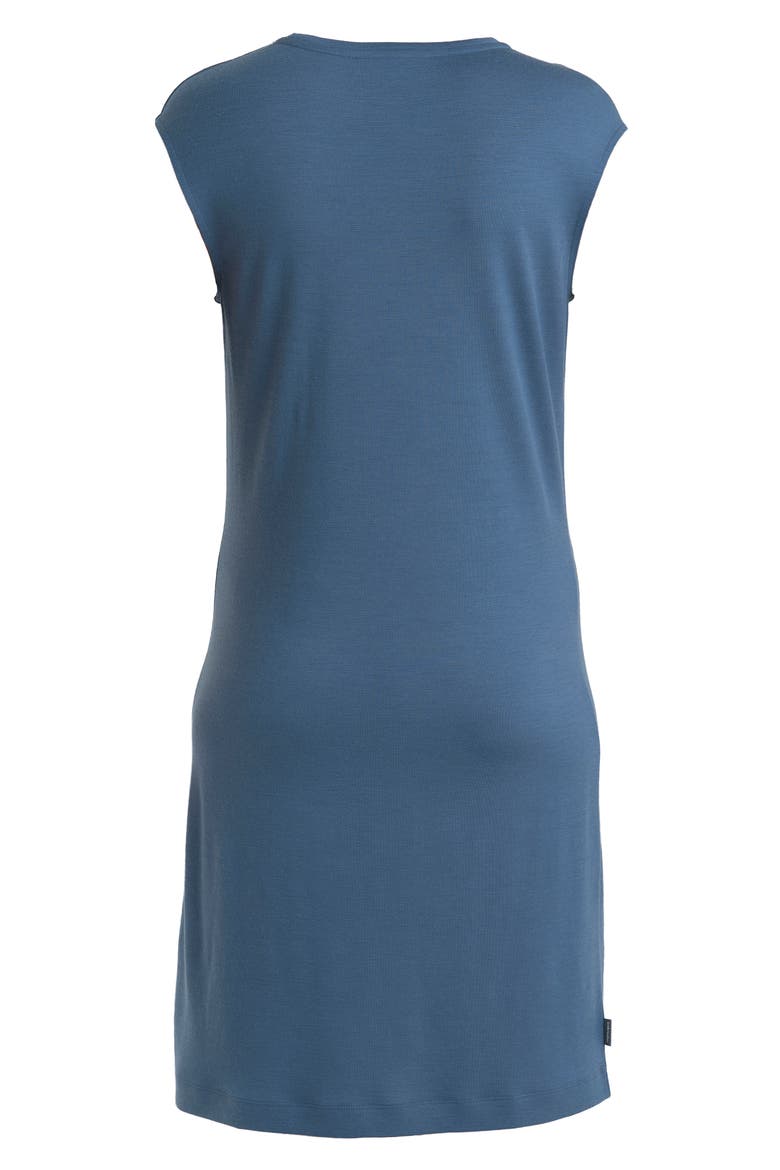 Granary Cap Sleeve Merino Wool T-Shirt Dress, Alternate, color, DAWN