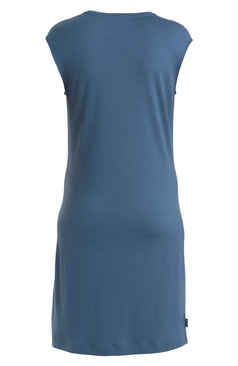 Icebreaker Granary Cap Sleeve Merino Wool T-Shirt Dress, Alternate, color, Dawn