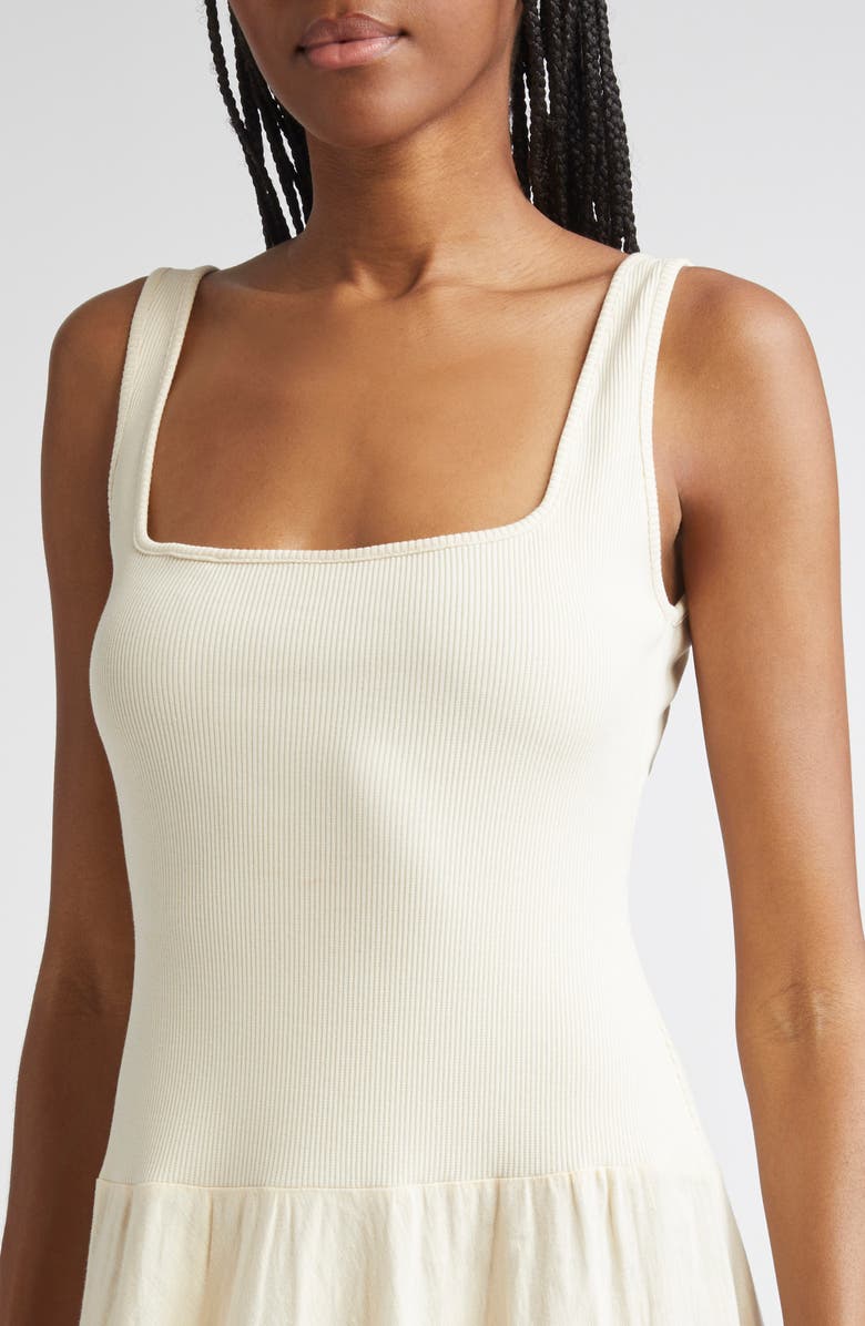 Johanna Ortiz Mariner Mixed Media Maxi Dress, Alternate, color, Ecru