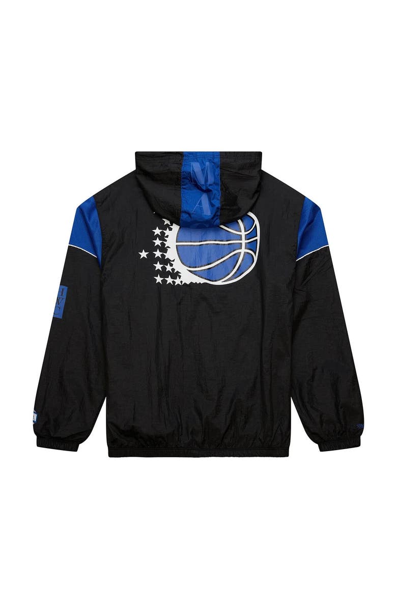 Mitchell & Ness Unisex Mitchell & Ness  Black Orlando Magic Hardwood Classics Team OG 3.0 Anorak Half-Zip Windbreaker Jacket, Alternate, color, 